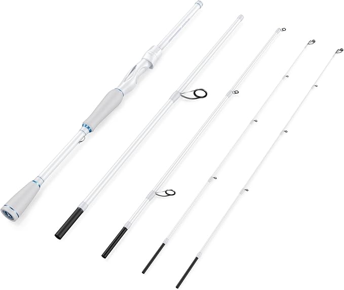 KastKing Centron Lite Travel Fishing Rods with Extra Twin-Tip | Portable 4/5 Piece Fishing Rods, Extra Twin-Tip, IM6 Graphite Blanks, Stainless Steel Guides W/Ceramic Rings, EVA Handle