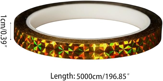 Fishing Lure Tape, 3 Rolls Reflective Fish Scales Film Adhesive Fishing Hard Lures Sticker for Freshwater Saltwater（3 * 50M）