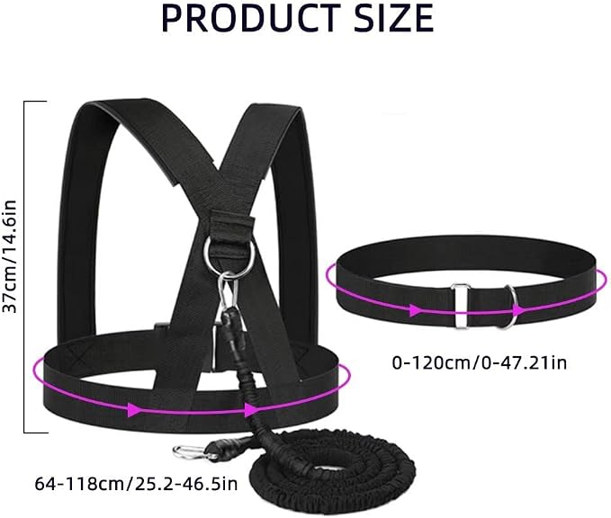 Resistance Explosive Training Rope Force Improve Power, Agility, Strength Track and Field Football Basketball Volleyball Multi-Directional Physical Equipment