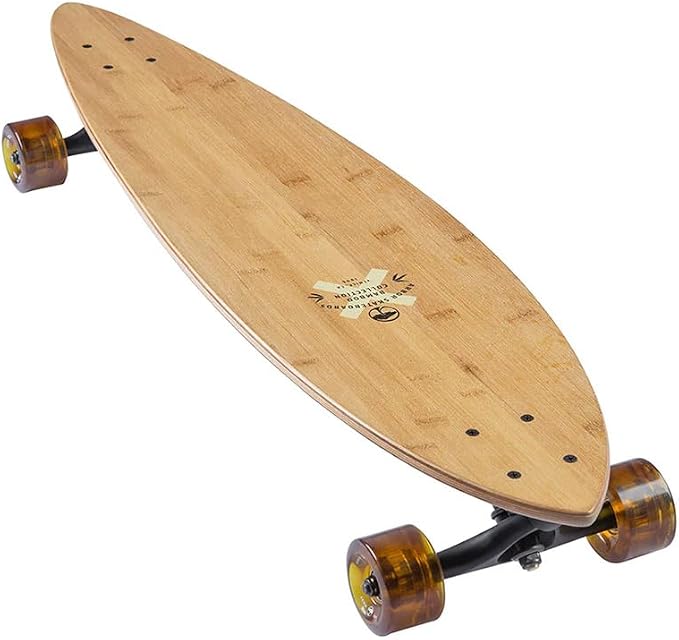 Arbor Bamboo Fish 37" Complete Longboard - Perfect for Cruising and Carving - Includes ABEC 7 Bearings, Spacers, Paris Risers, and Recycled Glass Re-Grit
