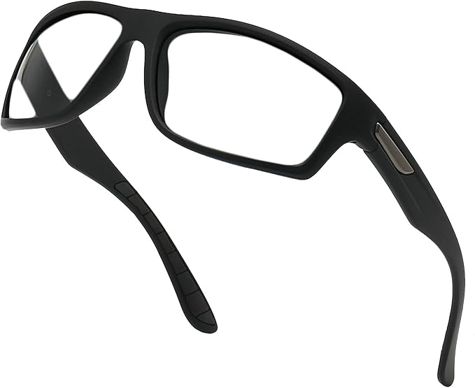 willochra Full lens Readers Wrap Around Sport Magnifying Safety Reading Glasses Blue Light Blocking Goggles for Men F25