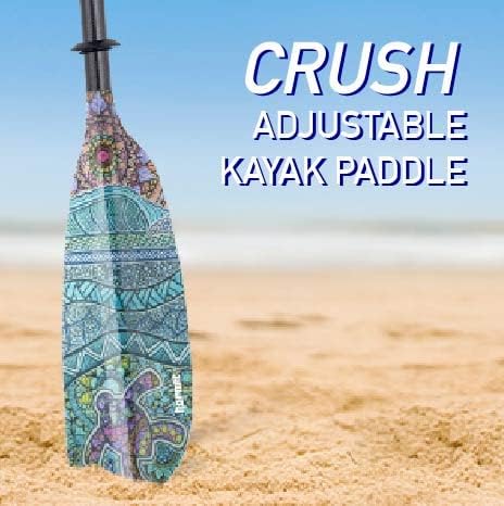 Hornet Watersports Fiberglass Kayak Paddle for Adults- Ideal for Touring, Fishing and Boating- 90.5 inches / 230CM Adjustable with Carbon Fiber Shaft- Kayak Oars Kayaking Equipment