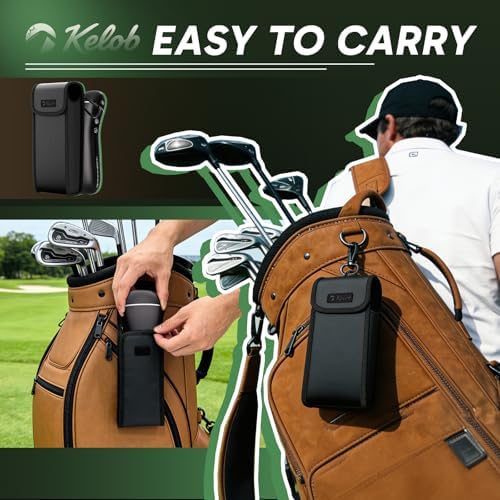 KELOB Golf Swing & Clean Bundle: Alignment Sticks Holder with Angle Adjustable Metal Base + Electric Rotating Brush with 2000mAh Battery & 100ml Water Tank – Practice Plane Trainer & Groove Cleaner fo
