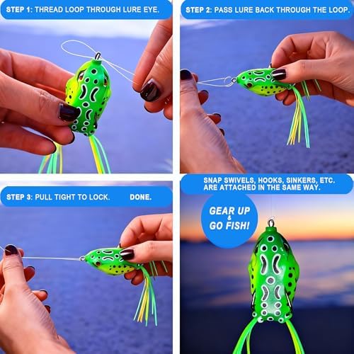 MOISO 10lb (x 2) & 30lb (x 2) Bundle - Pre-Tied Dropper Loop Rigs - 10 lb & 40 lb Bundle Pack. Tested Fishing Line Spool - 80 Loops 16 Inches Apart with 5.5 Inch