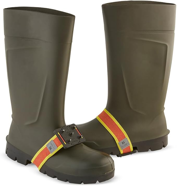 K1 Mid-Sole Intrinsic Ice Cleats for Men & Women - Rotatable Non-Sparking Traction Aids for Winter Snow - High Profile