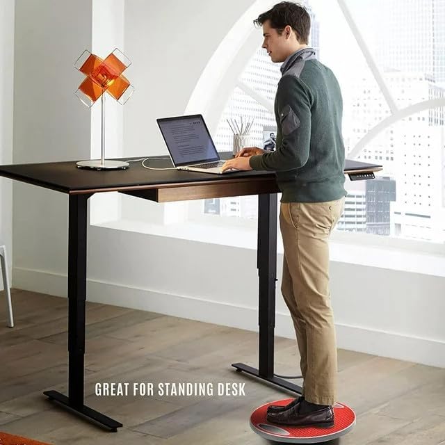 Yes4All Wobble Balance Board, Plastic Stability Trainer with Handles for Standing Desk, Core Training & Home Gym Workout