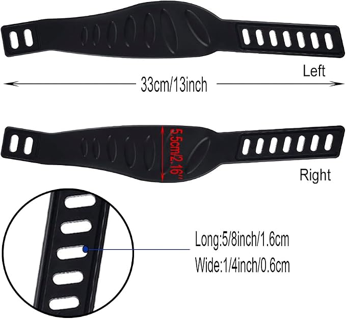 Exercise Bike Pedal Straps, Heavy Duty Adjustable Length Universal Pedal Strap Fits Most Bike Pedals Exercise Bike Bicycle Cycle for Home or Gym