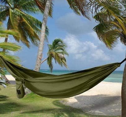 Gold Armour Camping Hammock - Portable Hammock Single Hammock Camping Accessories Gear for Outdoor Indoor Adult Kids, USA Based Brand (OD Green)
