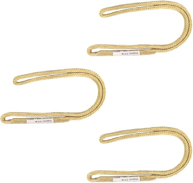 NewDoar 100% Kevlar Braided Friction Hitch,5620 MBS,Prusik Arborist Rope, Abrasion/Flame Resistant, High Strength Rescue Rigging Hammocks(3pcs)