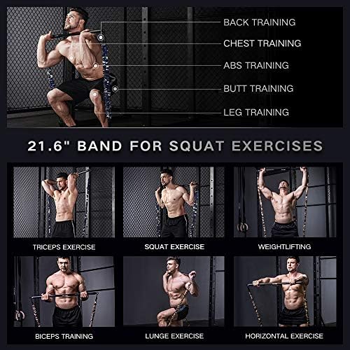 Innstar Multi-Function Resistance Bands for Working Out, Push Up Exercise Bands Resistance Bands Set for Bench Press Gym Equipment, Home Workout, Travel Portabl