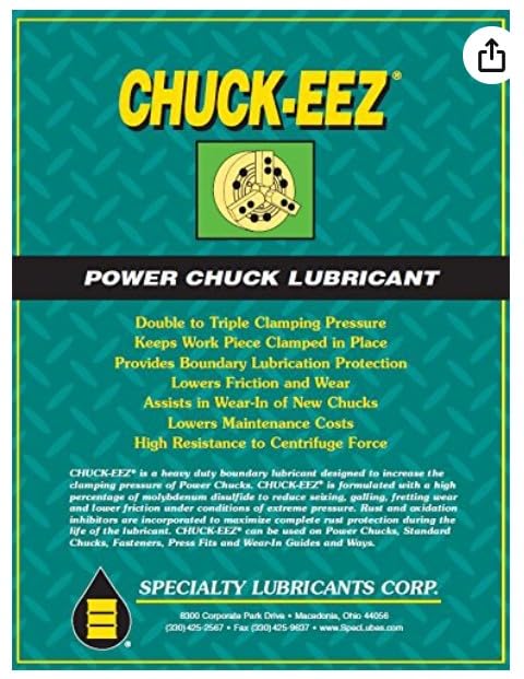 Chuck-EEZ Chuck Lubricant 16 oz. Cartridge