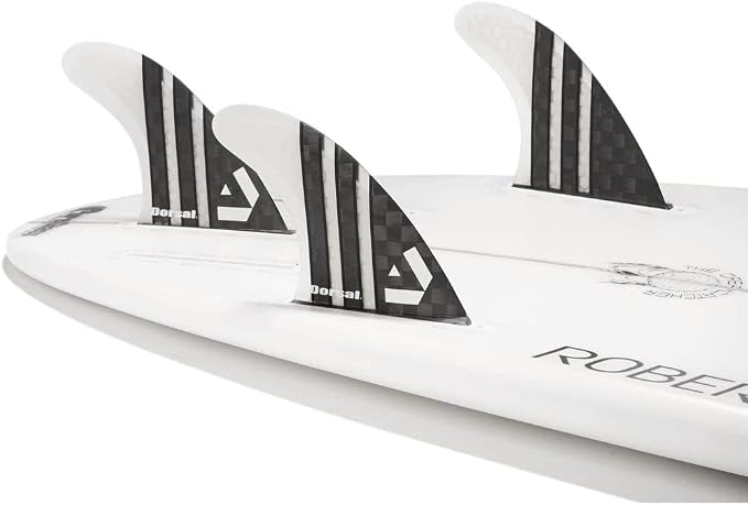 DORSAL Surfboard Fins Thruster 3 Set FCS Compatible with Carbon Honeycomb Hexcore