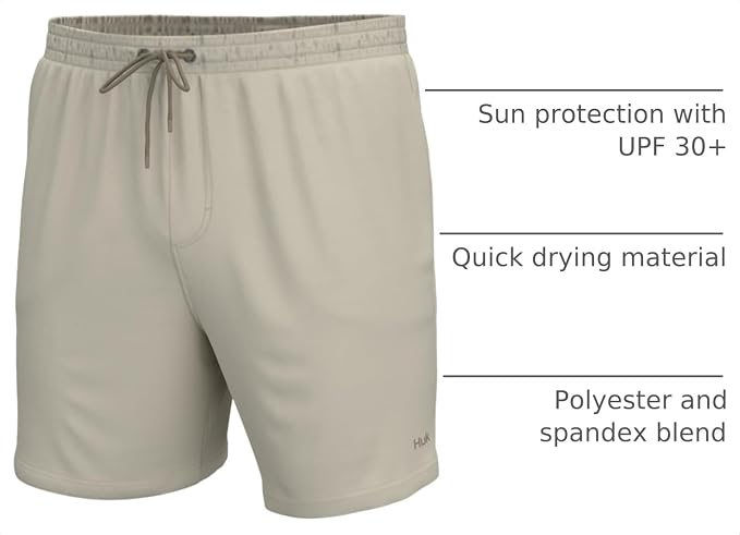 HUK Men's Pursuit Volley Short, Quick-Dry Fishing Shorts for Men
