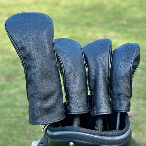 Golf Accessories Golf Club Covers for Golf Driver Headcovers Fairway Wood Headcover Hybrid Head Covers for Men Women Golfer Fit the Most Brands