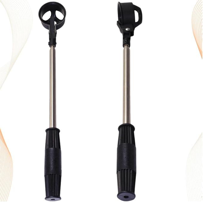 2pcs Stainless Steel Golf Ball Retriever with Telescopic Design and Comfortable Handle, 2m Length Pickup Tool for Easy On-Course Ball Retrieval