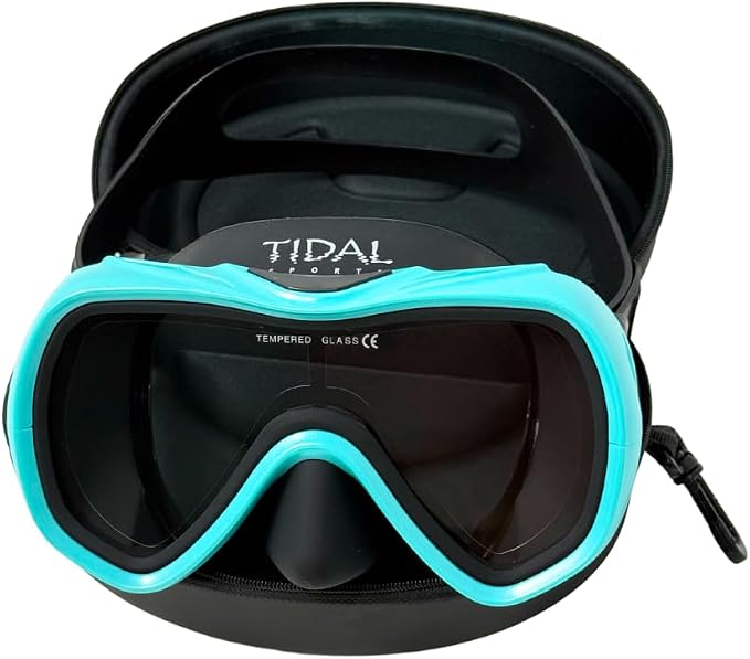 Tidal Mask-Advanced Anti Fog Diving Mask for Scuba Diving, Snorkeling, Free Diving&Swimming. Wide-Angle Tempered Glass Single Lens.