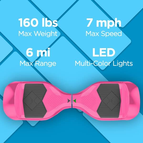 Hover-1 i-200 Electric Self Balancing Scooter with 7MPH Top Speed, 6 Mile Range, 6HR Full-Charge, Built-In Bluetooth Speaker, Rider Modes: Beginner to Expert