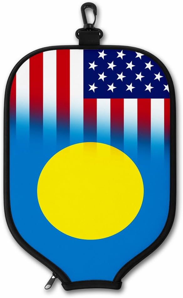 ExpressItBest Pickleball Paddle Cover, Neoprene Paddle Protector with Zipper and Snap Hook, Fits Most Standard Pickleball Paddles