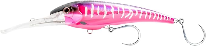 Nomad Design DTX Minnow with Patented Autotune System - Distressed Baitfish Swimming Action, BKK Diablo