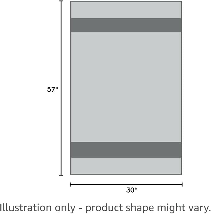 POLYTE Quick Dry Lint Free Microfiber Bath Sheet, 35 x 70 in, Pack of 2 (Gray)
