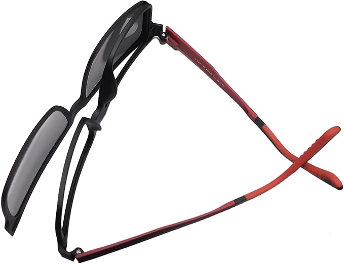 Circleperson Clip on Sunglasses for Men Magnetic glasses 2 in 1 Polarized Big Size 57-16-142