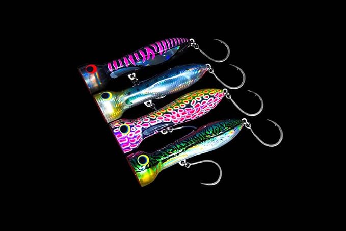 Nomad Design Chug Norris 6” (150mm) Topwater Floating Popper Fishing Lure with BKK Hooks & Durable Diamond Armour, for Bluefin & Yellowfin Tuna, Cubera Snapper, & Roosterfish