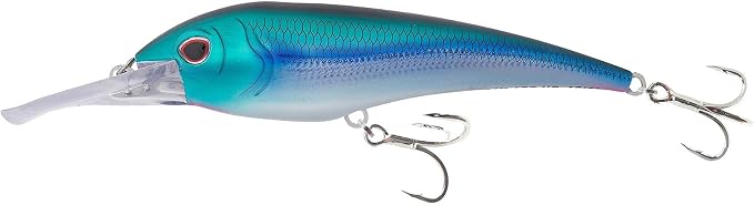 Nomad Design DTX Minnow with Patented Autotune System - Distressed Baitfish Swimming Action, BKK Diablo