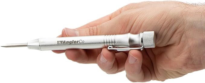 Retractable Fish Venting Tool with Pocket Clip – Durable Barotrauma Release Tool for Saltwater Fishing