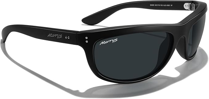 MERRY'S Wrap Around Sport Polarized Sunglasses for Men Women Driving Fishing UV400 Protection