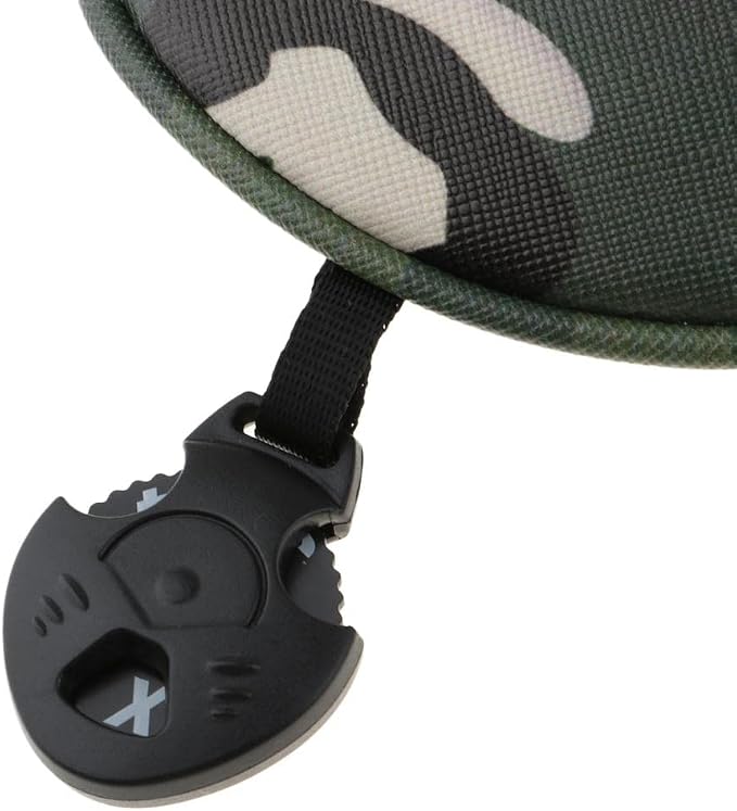 Baosity 4Pcs/Set Premium PU Camouflage Golf Head Covers No. 1 3 5 UT Wood Driver Club Protector Replacement & Interchangeable Number Tag