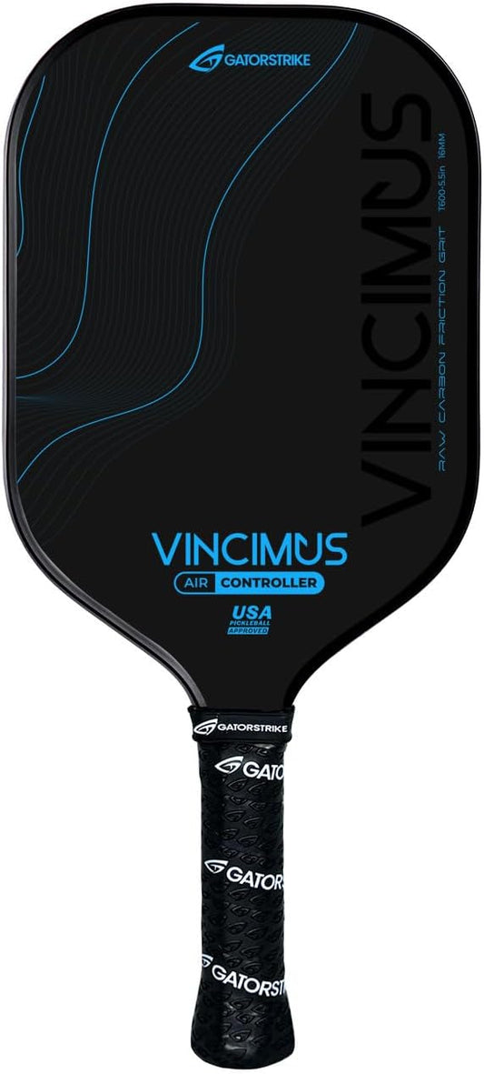 GATORSTRIKE Vincimus Air Controller T600 Pickleball Paddle, T600 Carbon Fiber Pickleball Paddle with Enhance PP Honeycomb 16mm Core, 8.1oz with GatorGrit Face