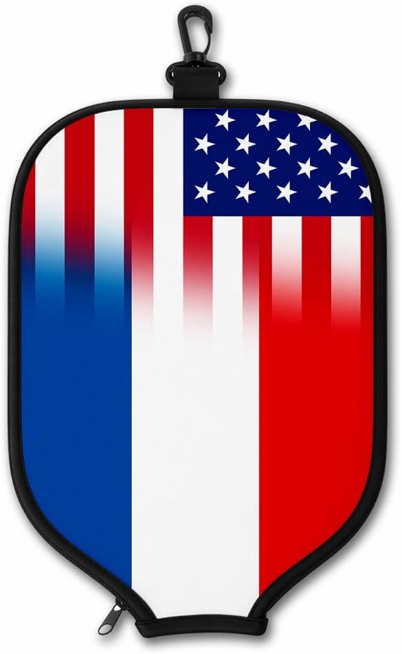ExpressItBest Pickleball Paddle Cover, Neoprene Paddle Protector with Zipper and Snap Hook, Fits Most Standard Pickleball Paddles