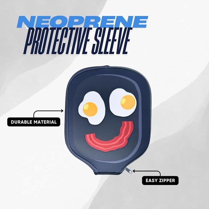 Neoprene Funny Pickleball Paddle Cover – Durable & Lightweight Protective Case with Hilarious Design, Fits Most Standard Paddles