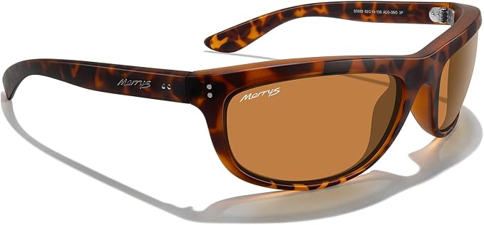 MERRY'S Wrap Around Sport Polarized Sunglasses for Men Women Driving Fishing UV400 Protection