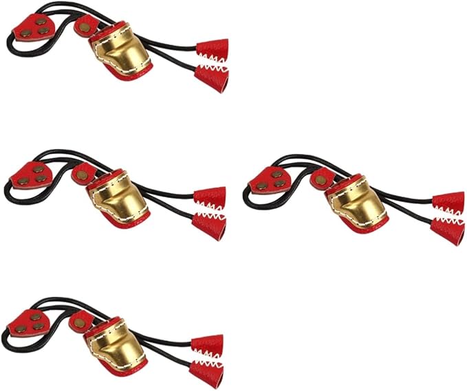 BESPORTBLE 2pcs Guard Sleeve Bow Fingers Outdoor Cover Finger Protection Right Archery Copper for Shooting