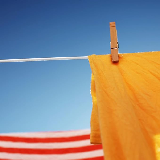 Super Strong 167ft Clothesline - Outdoor Clothesline, Waterproof and Rustproof, Extremely High Load-Bearing Capacity, Suitable for Gardens and Balconies (4mm Diameter)