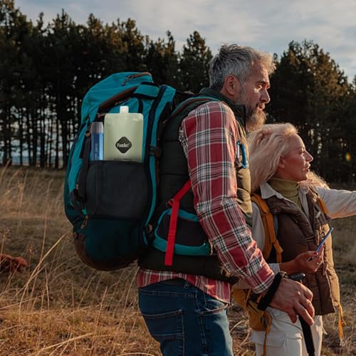 Gravity Water Filter System for Hiking, Camping, Travel, and Emergency Preparedness Include 1 Gravity Bag, 2 Water Filter Straw, 1P 20-Oz Water Pouch, 4P 34-Oz Water Pouches