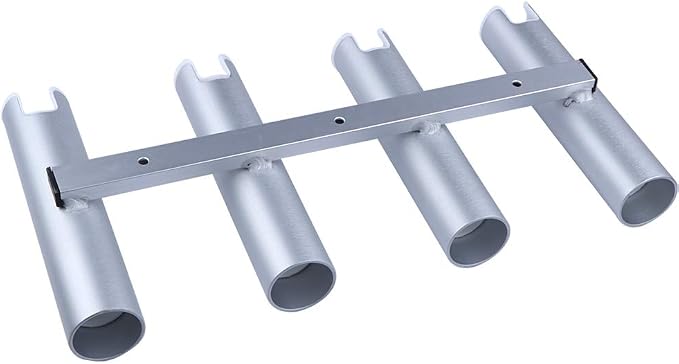 Aluminium Wall-Mounted Fishing Rod Holder for Boat, Garage & Marine - Holds Rods & Poles