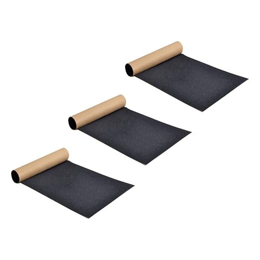 3pcs Replaceable Grip Tapes for Skateboards High Traction Sandpaper Easy to Apply Non- for Skateboard