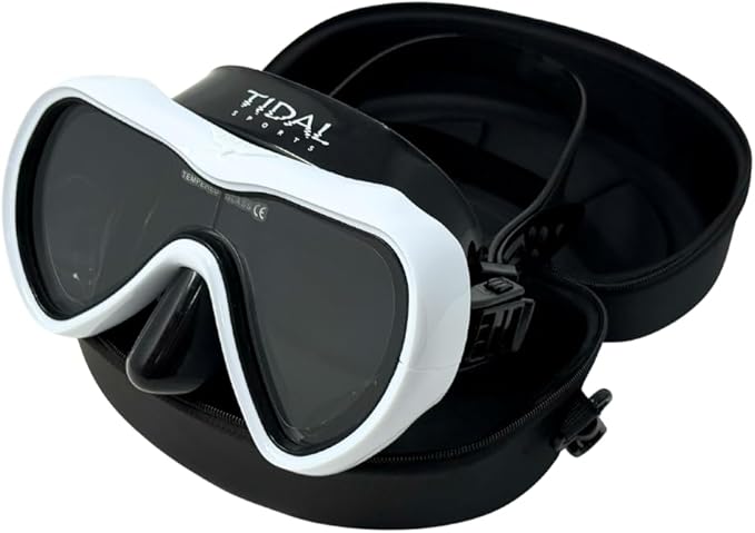 Tidal Mask-Advanced Anti Fog Diving Mask for Scuba Diving, Snorkeling, Free Diving&Swimming. Wide-Angle Tempered Glass Single Lens.
