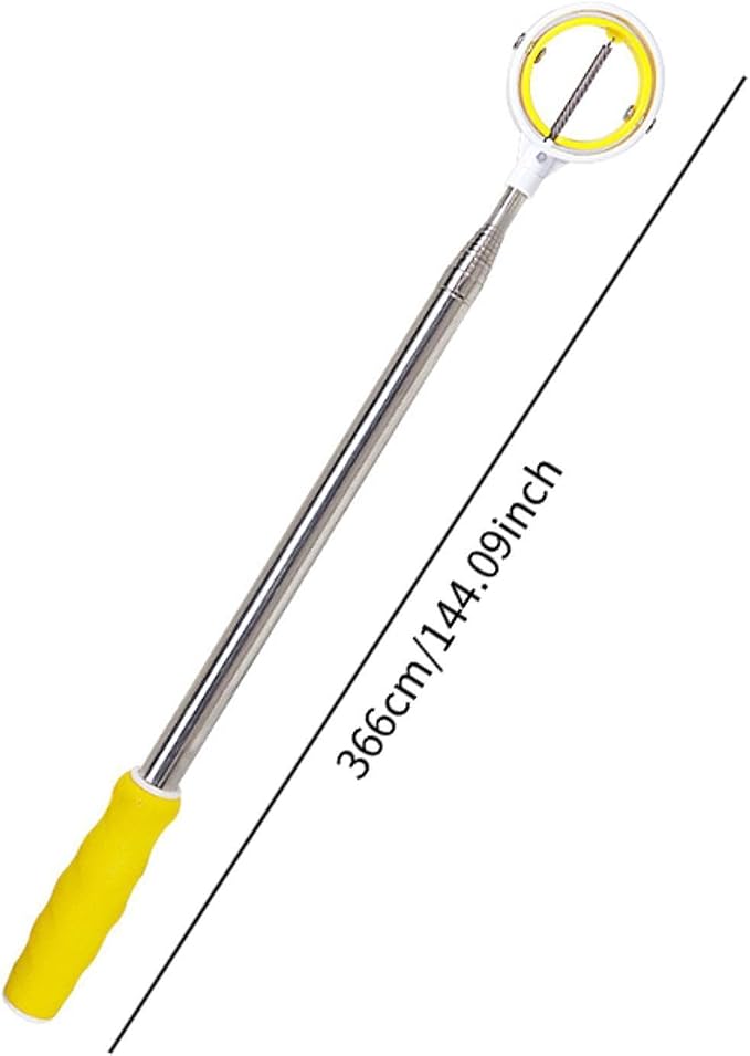 harayaa Golf Ball Retriever Stainless Steel Ball Picker Ball Grabber Golf Accessories Portable Putter Handle Tool Suitable for Course Practice HOM