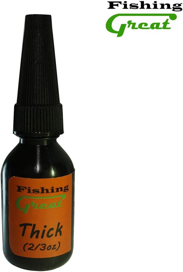 GREATFISHING Fly Tying UV Clear Glue and Power Light Combo Three Bottles Thick Thin and Soft +12 LED Light for Building Flies Heads Bodies Wings and Gluing Eyes