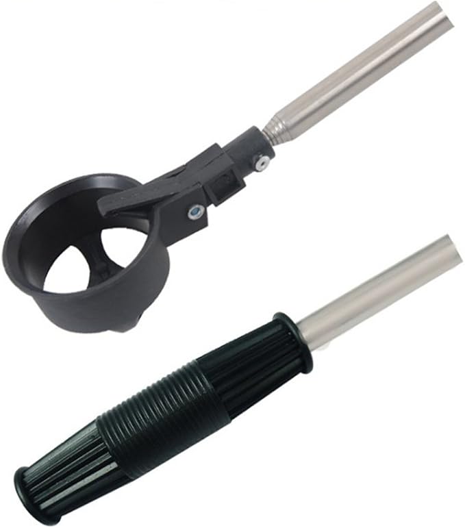 MIFXIN 2 Pack Golf Ball Retriever Golf Picker Up Grabber Automatic Lock Scoop Device Stainless Steel Shaft 16.5-80 Inch Retracted Length