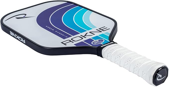 ROKNE Curve Classic Pickleball Paddle | USAPA Approved Fiberglass Pickleball Paddles | Precision Engineering & Comfort | ProGrit Texture for Max Spin & Power | Paddle