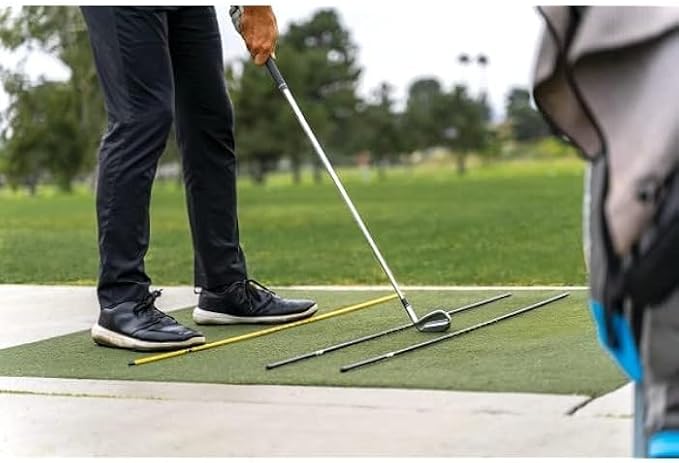 SKLZ Golf Alignment Sticks Training Aid with 3 Sticks