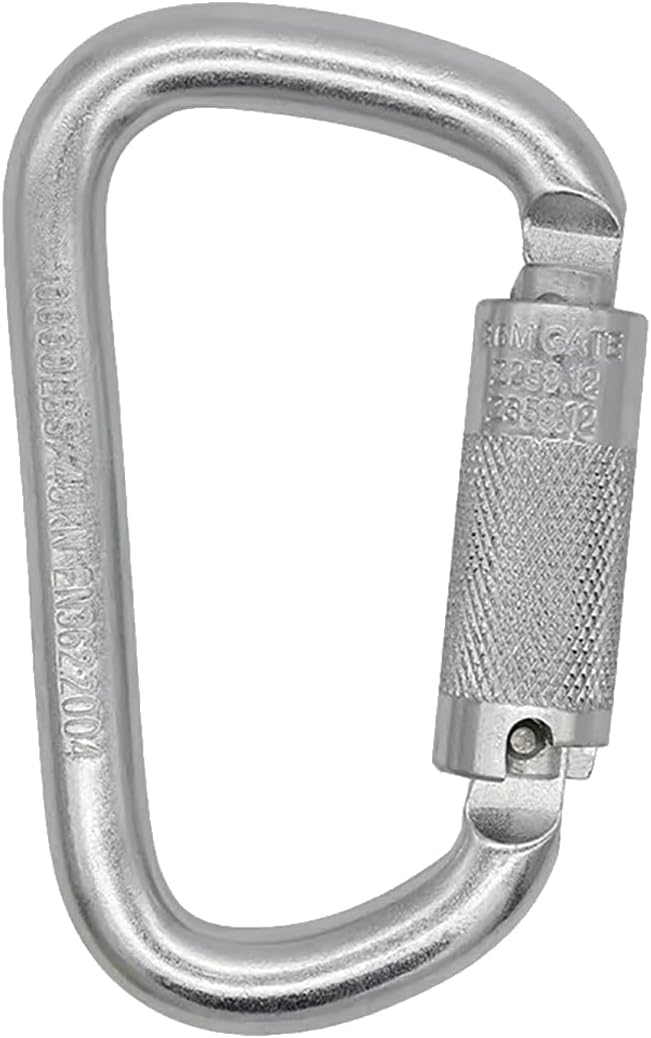 Auto Locking Carabiner Clip Heavy Duty Climbing Carabiner 45KN=10000 IBS Twist Lock Carabiner for Outdoor Climbing, Mountaineering, Rappelling, Camping, Hiking, Swing
