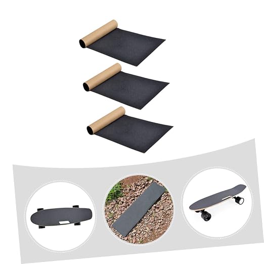 3pcs Replaceable Grip Tapes for Skateboards High Traction Sandpaper Easy to Apply Non- for Skateboard