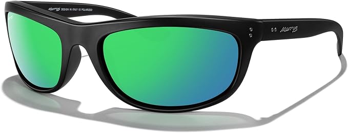 MERRY'S Wrap Around Sport Polarized Sunglasses for Men Women Driving Fishing UV400 Protection