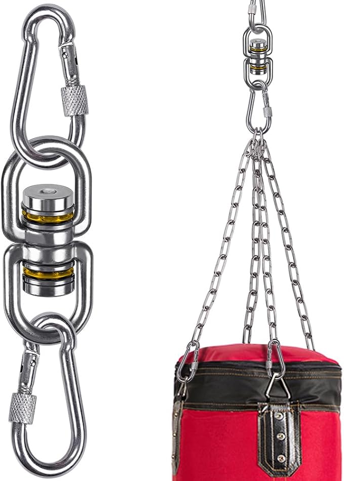 SELEWARE Heavy Duty Bearing Swing Swivel, 360° Rotational Hanging Accessory, Ideal for Tree Swing, Hammock Chair, Yoga, Kids Tire Swivel, Heavy Bag Swivel, 2 Pack, 1200LB Capacity