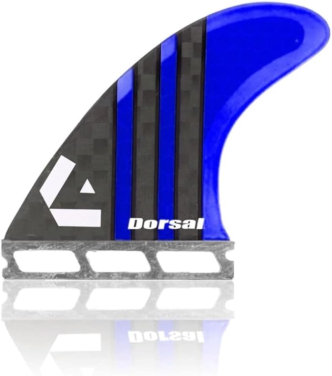 DORSAL Surfboard Fins Thruster 3 Set FCS Compatible with Carbon Honeycomb Hexcore